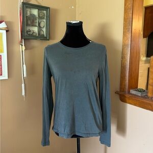 Zara Slate Gray Long Sleeve Top